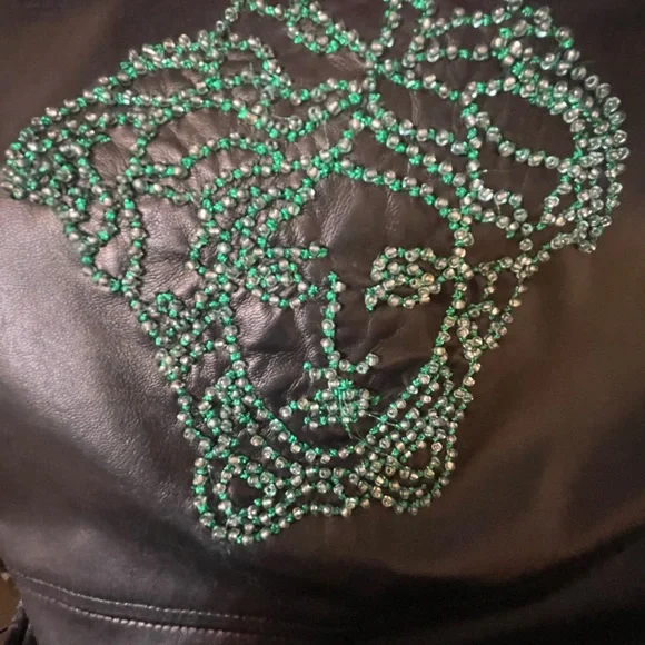 Versace Medusa Black Leather Top Size 10 USA Limited Edition Medusa Bondage 2002 - Picture 6 of 13